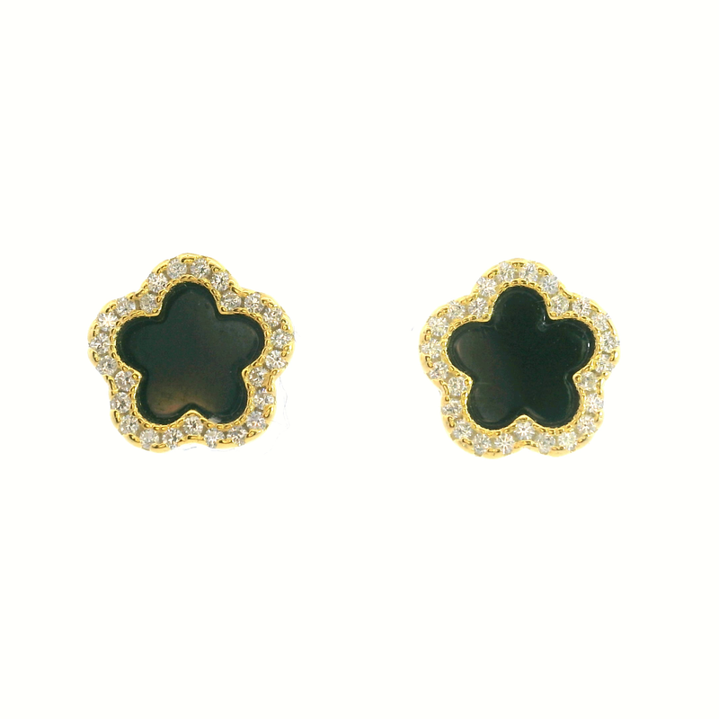 Gold Plated Gemstone Earrings
