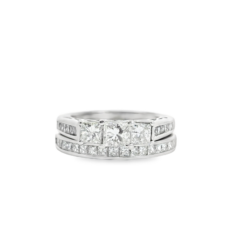 14K WG DIAMOND SET