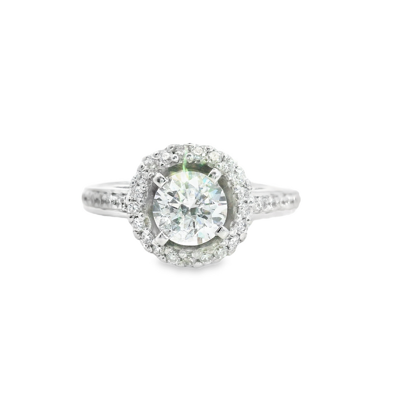 14K WG ENGAGEMENT RING