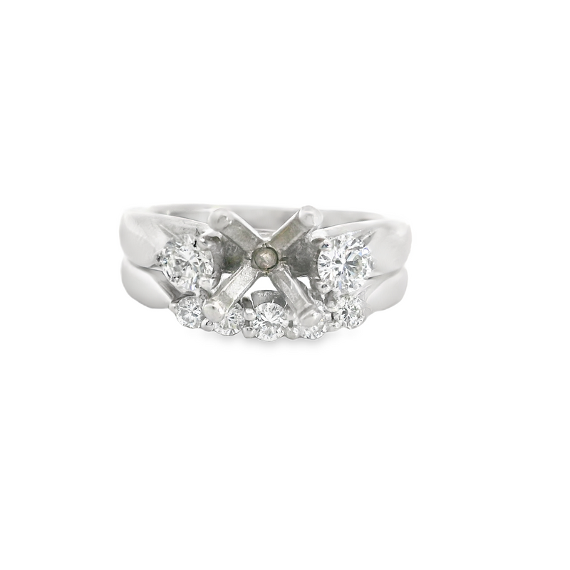 14K WG WEDDING SET