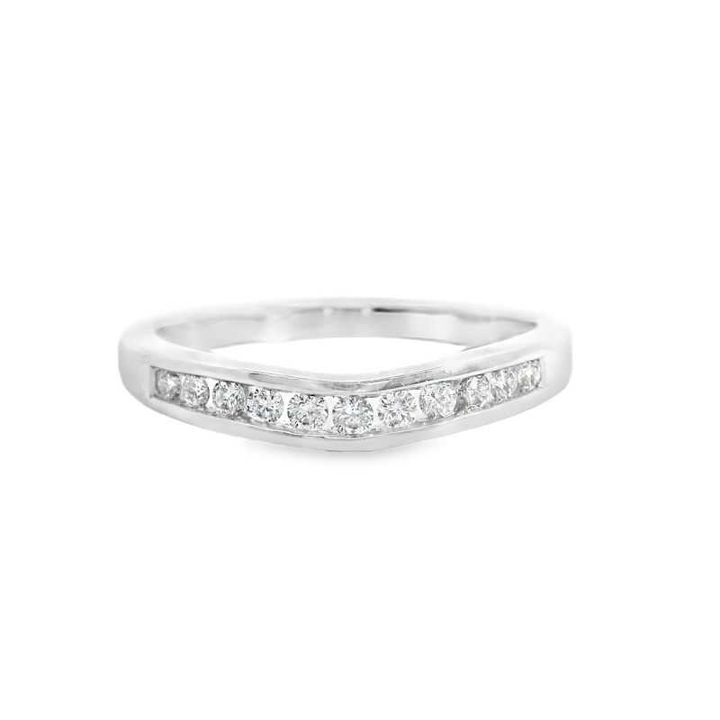 14K WG CURVED CHANNEL SET
