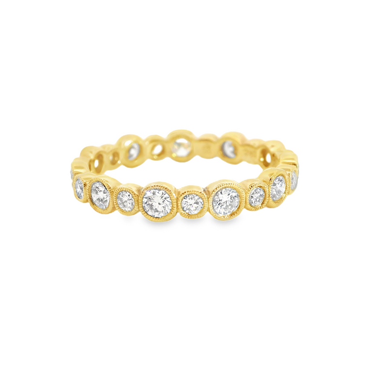 18K YG Eternity Diamond Band