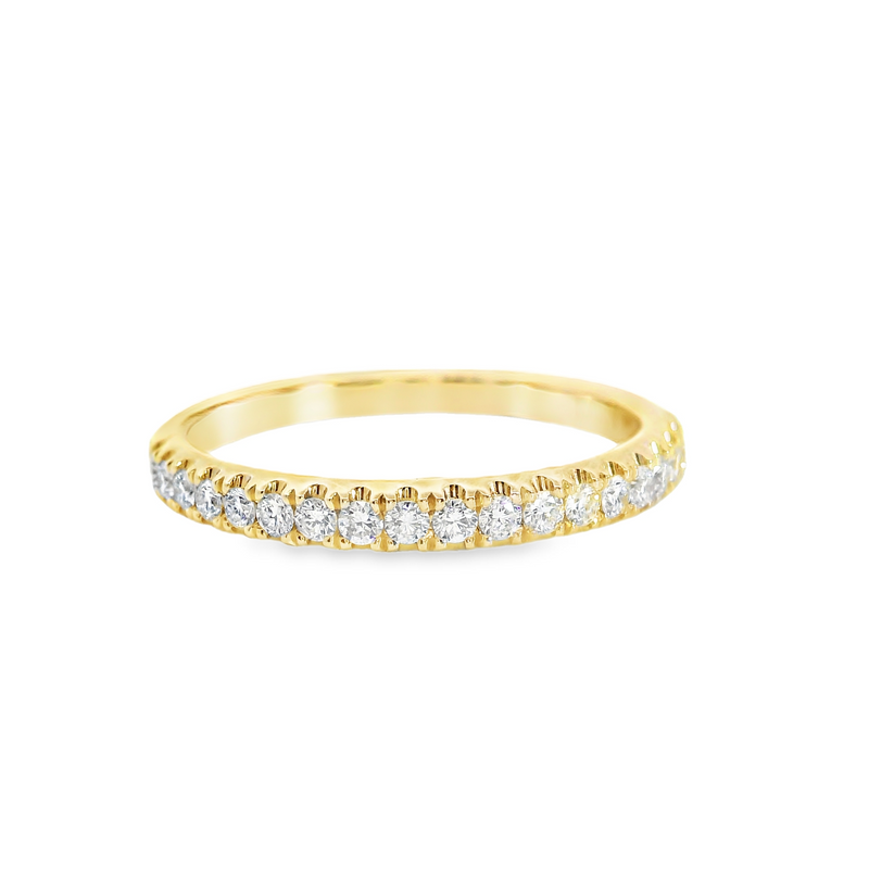 14K YG Diamond Band