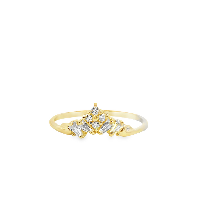 14K YG CZ Ring
