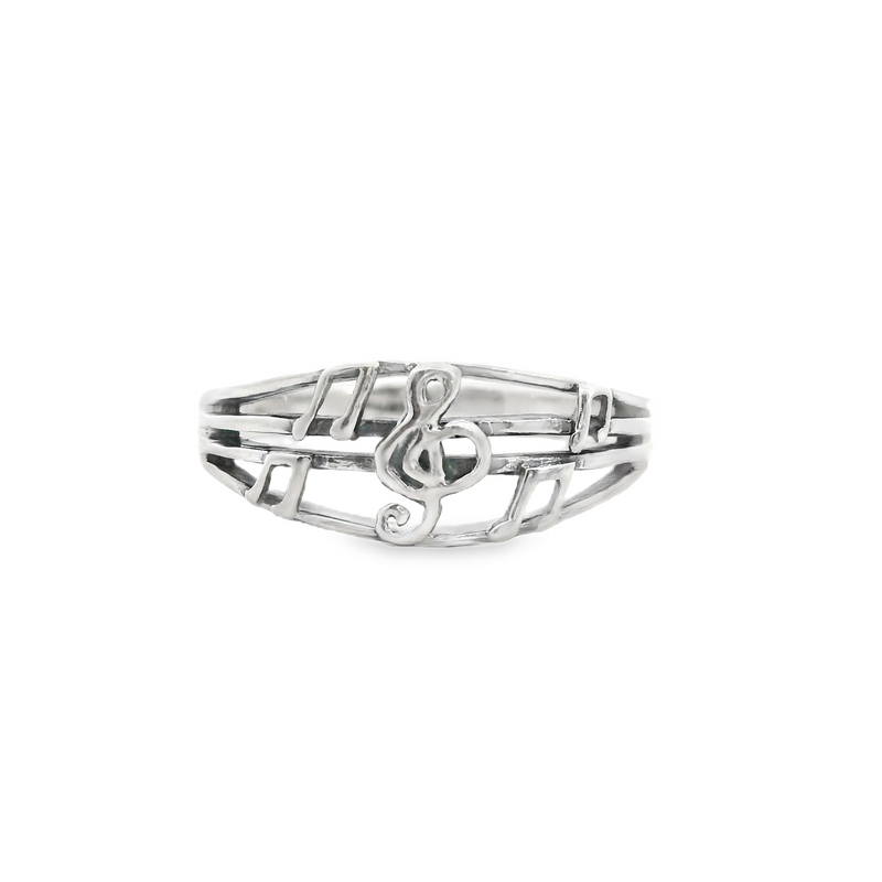 Sterling Silver Music Design Band