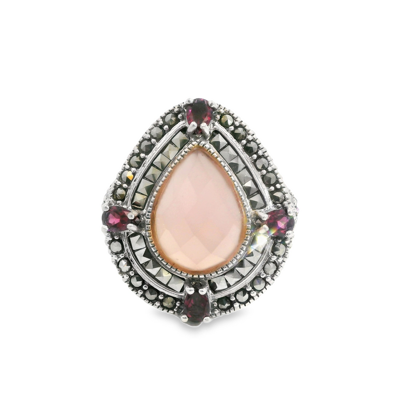 Sterling Silver Multi Gemstone Ring