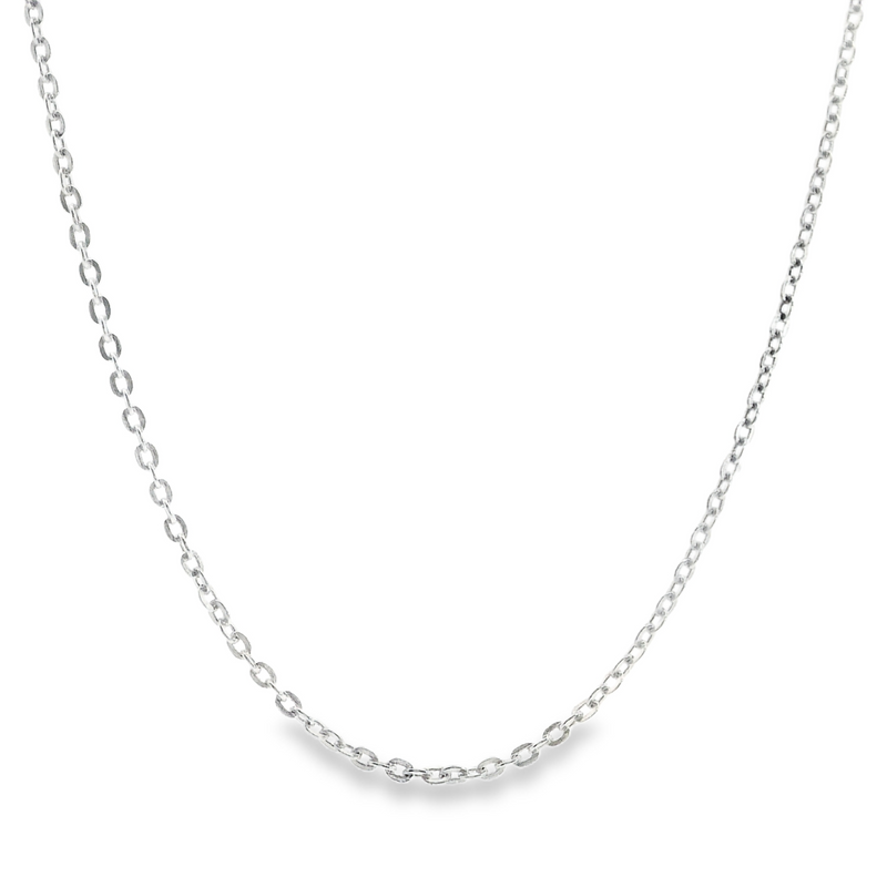Sterling Silver Diamond Cut Cable Chain