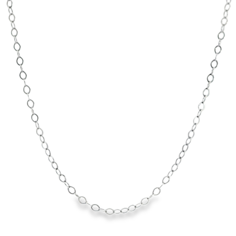 Sterling Silver Diamond Cut Cable Chain