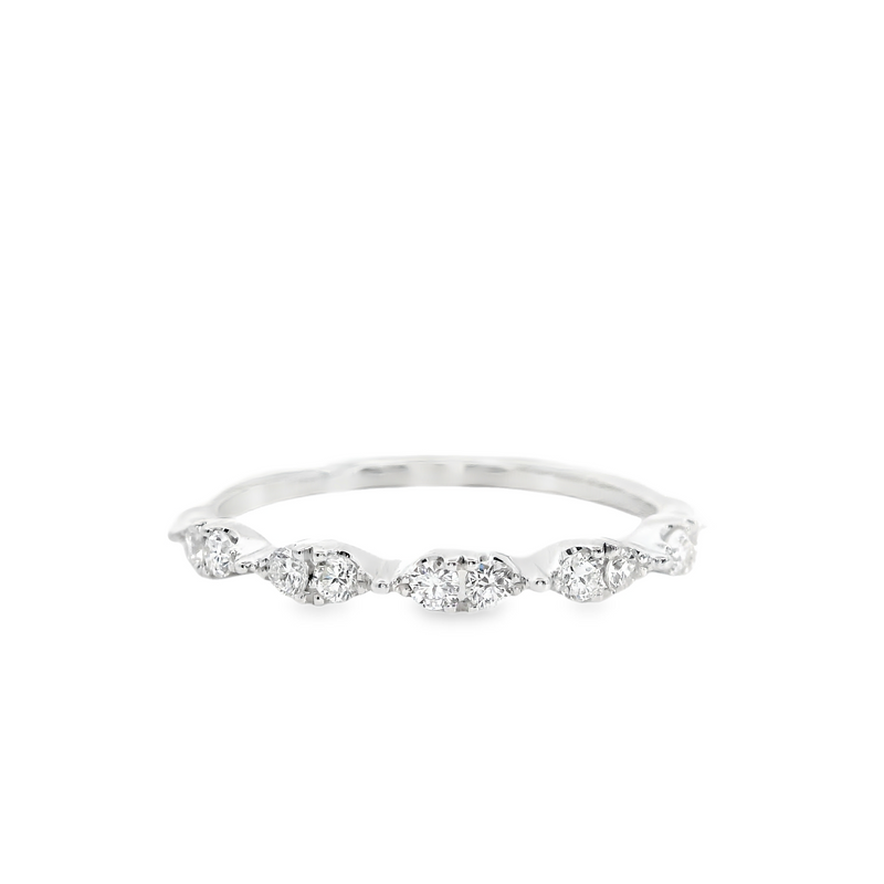 14K WG Diamond Band