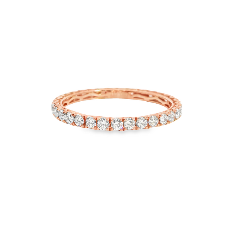 14K RG Eternity Diamond Band