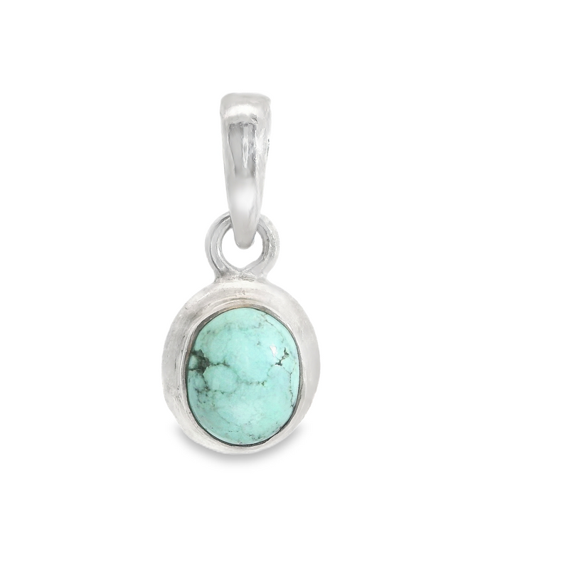 Sterling Silver Turquoise Pendant