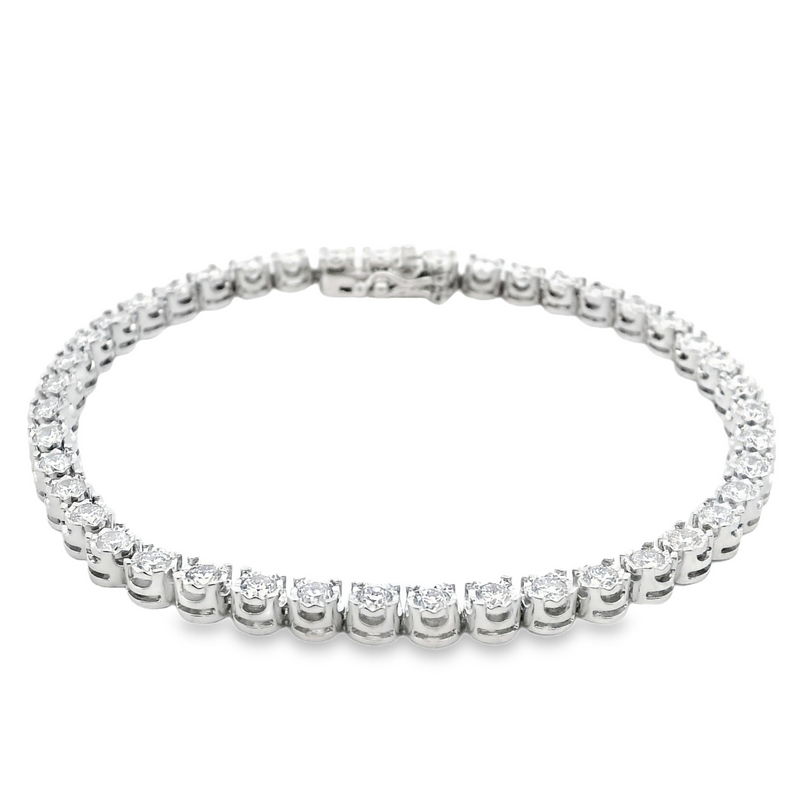Sterling Silver Lab Grown DIamond Tennis Bracelet