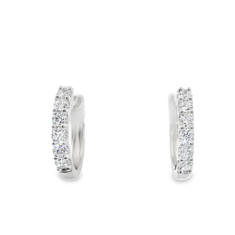 Lab Grown Diamond Huggie Hoop Earrings