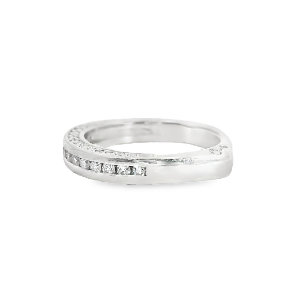 A. Jaffe Platinum Diamond Wedding Band