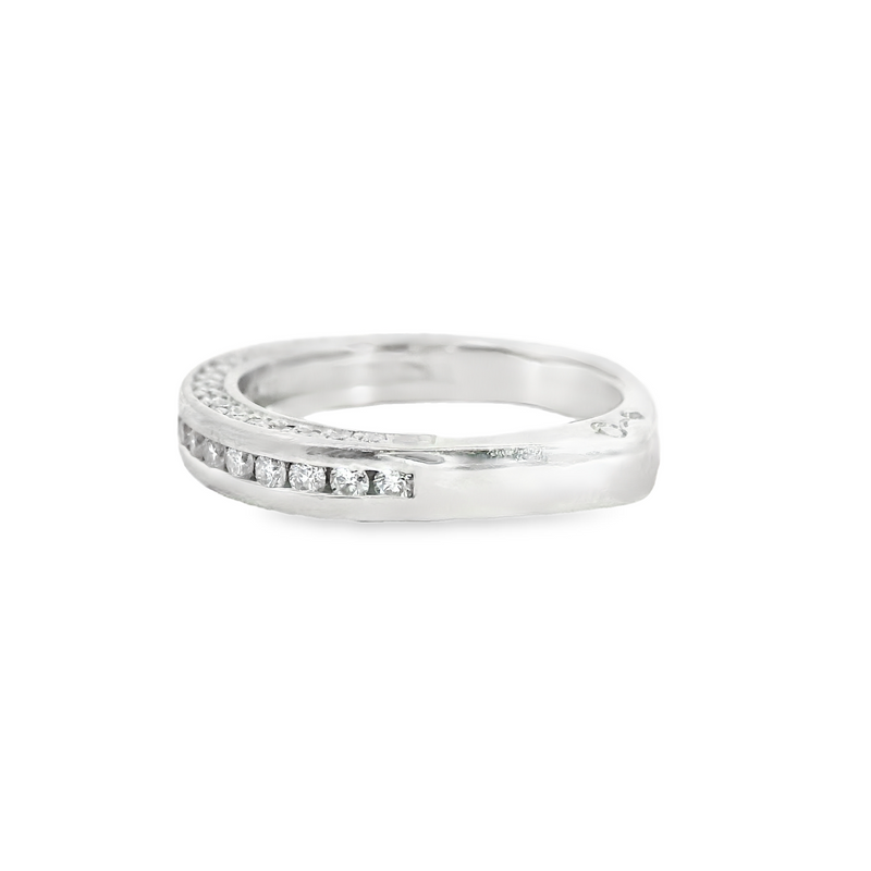 A. Jaffe Platinum Diamond Wedding Band