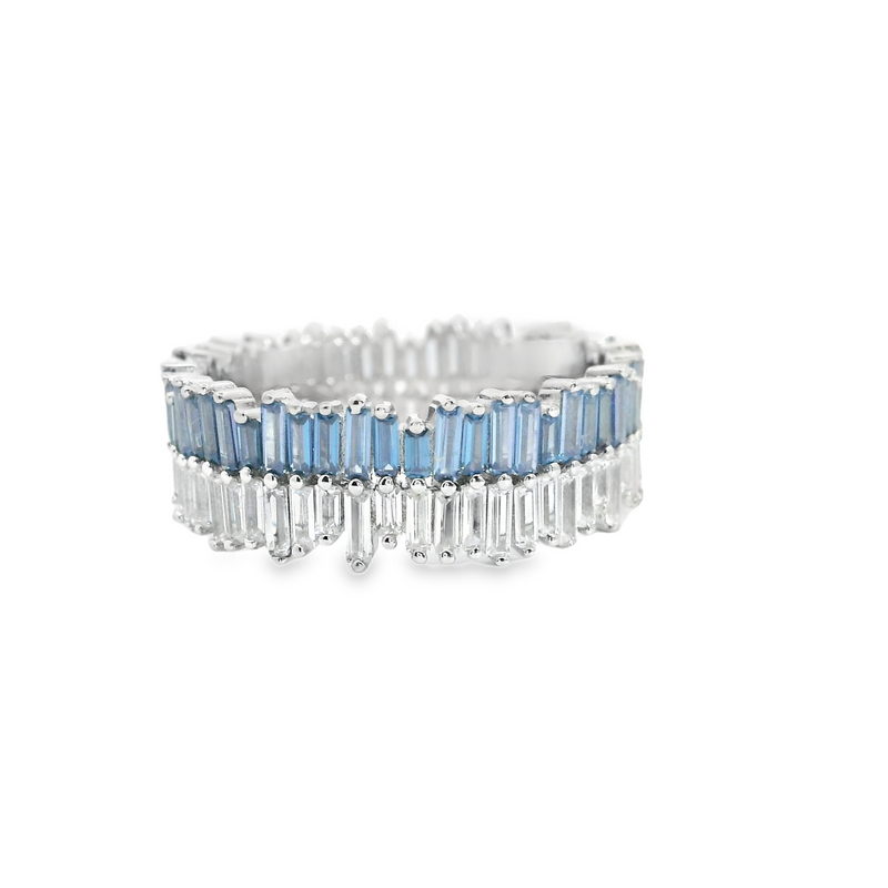 Sterling Silver CZ Eternity Band