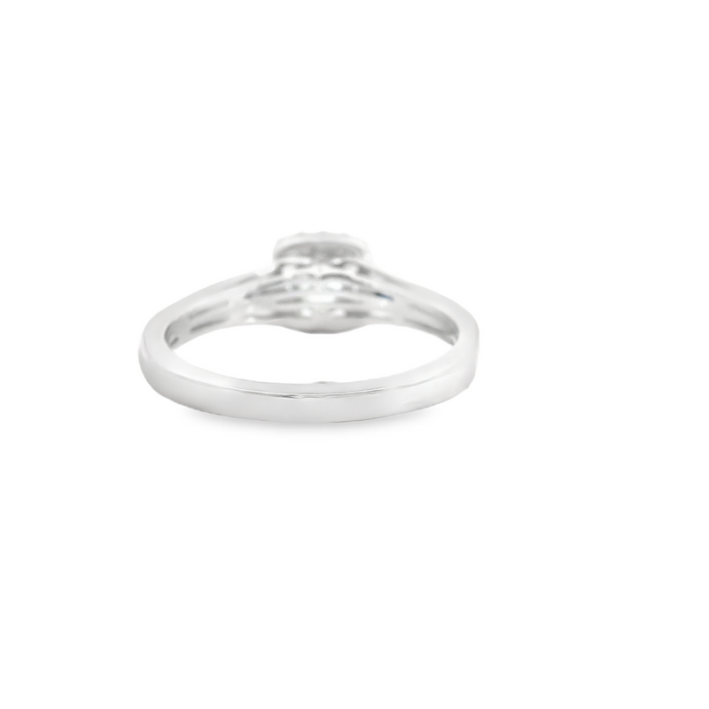 14K WG SAPPHIRE/DIAMOND RING