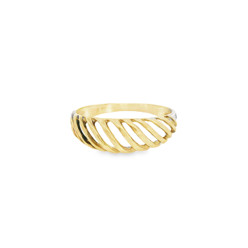 10K YG Domed Band Size 4.5