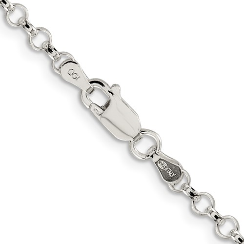 Sterling Silver Rolo Chain 16" 3.0mm