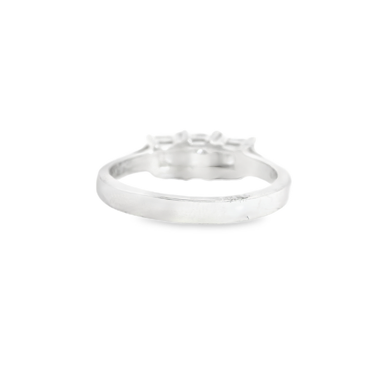 14K WG PRINCESS CUT ENGAGEMENT RING