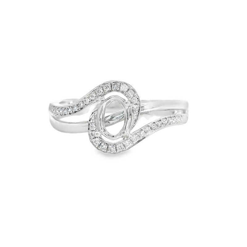 14K WG HALO MOUNT