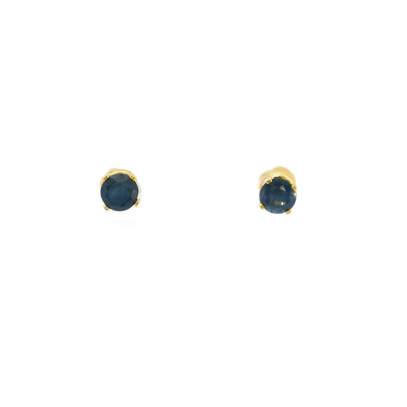 14K YG Sapphire Earrings