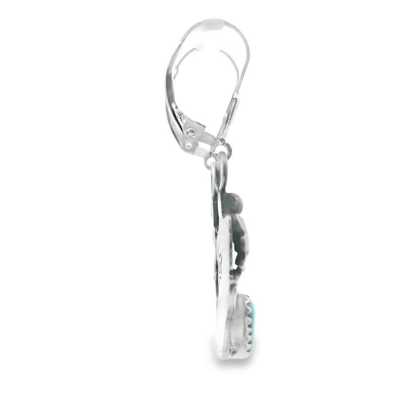 Sterling Silver Turquoise Native American Earrings