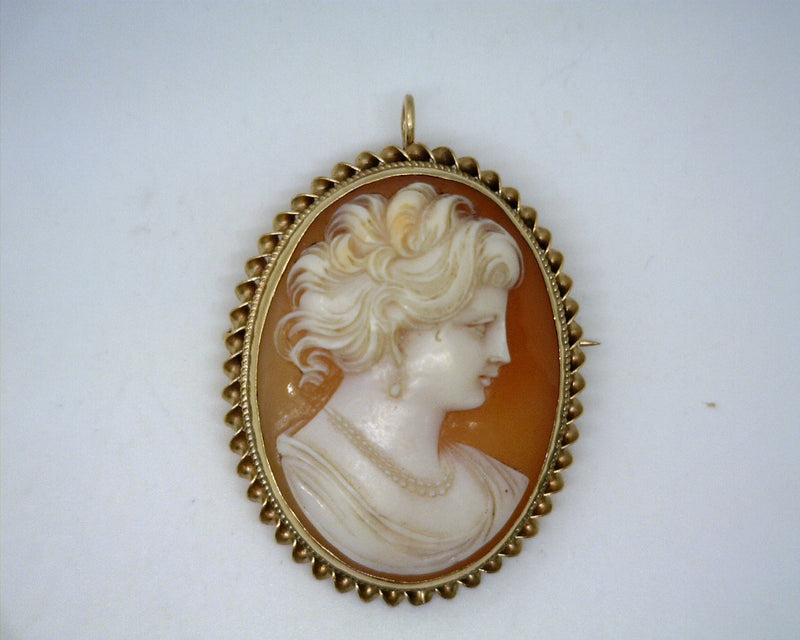 14K YG Cameo Pin/Pendant