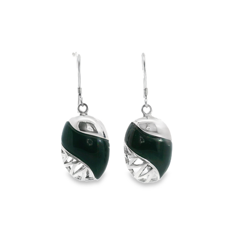 Sterling Silver Black Onyx Earrings
