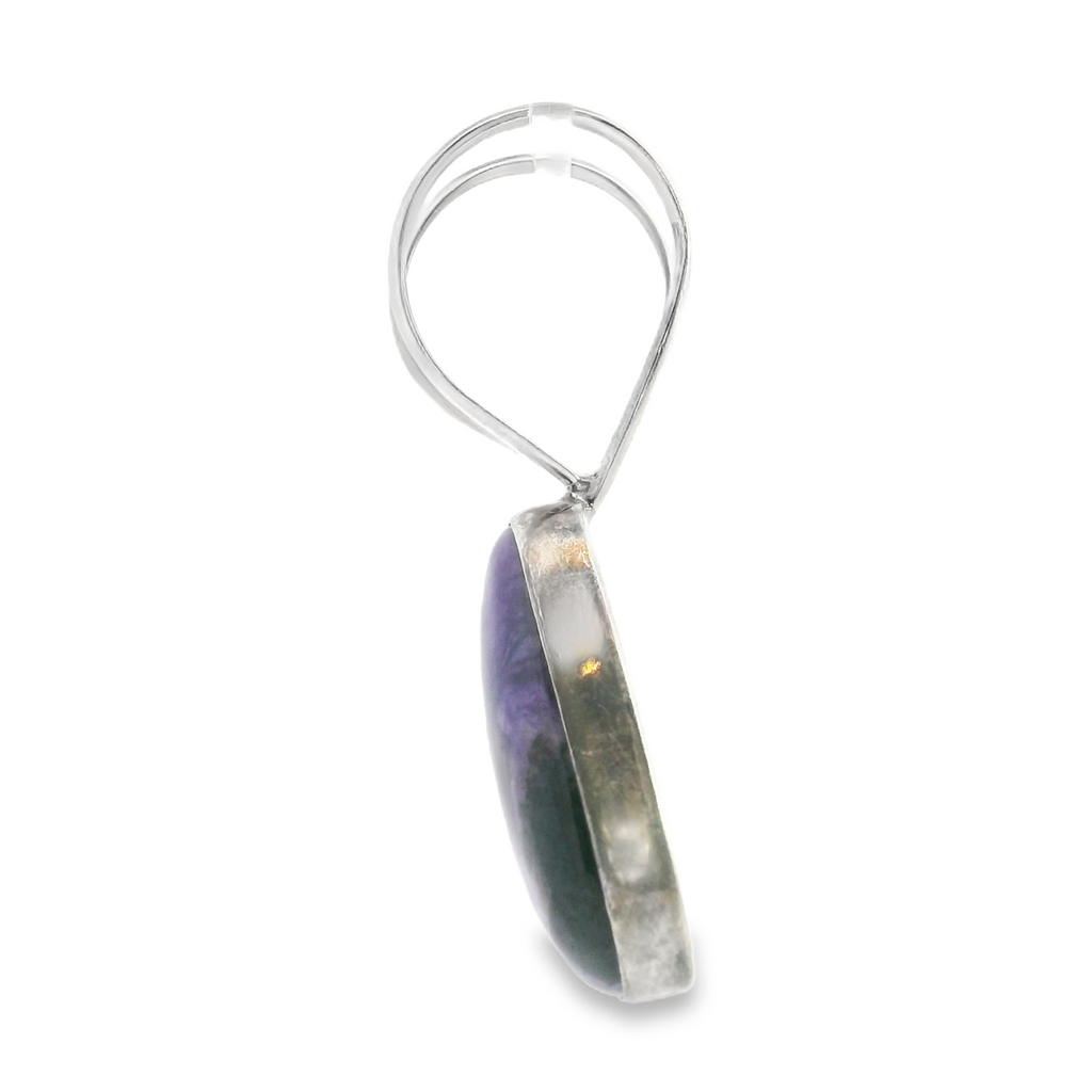 Sterling Silver Sugelite Pendant