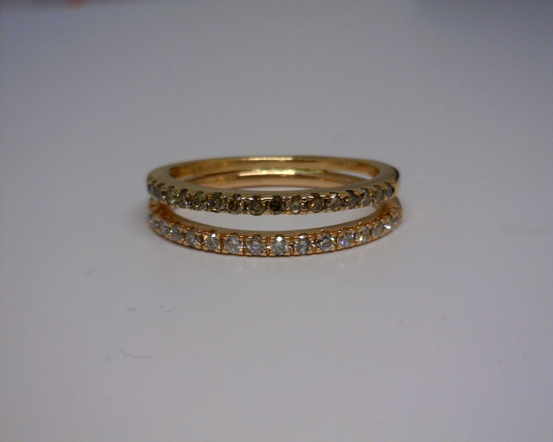 14K & 10K ROSE GOLD  DIAMOND RING