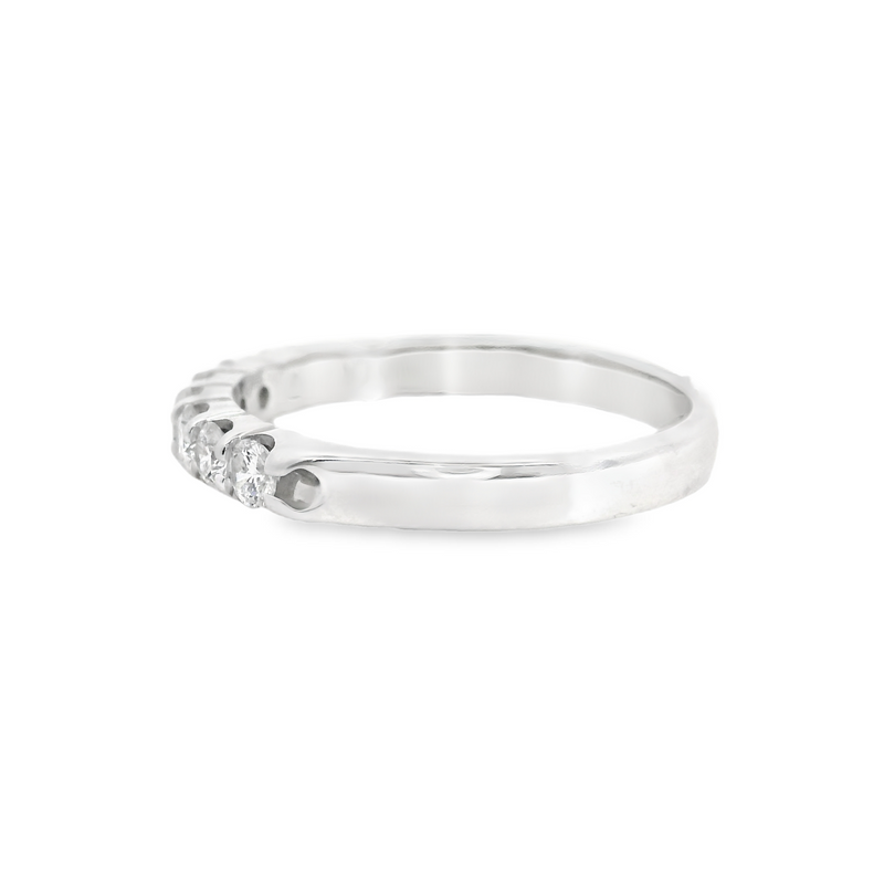 14K WG Diamond Wedding Band