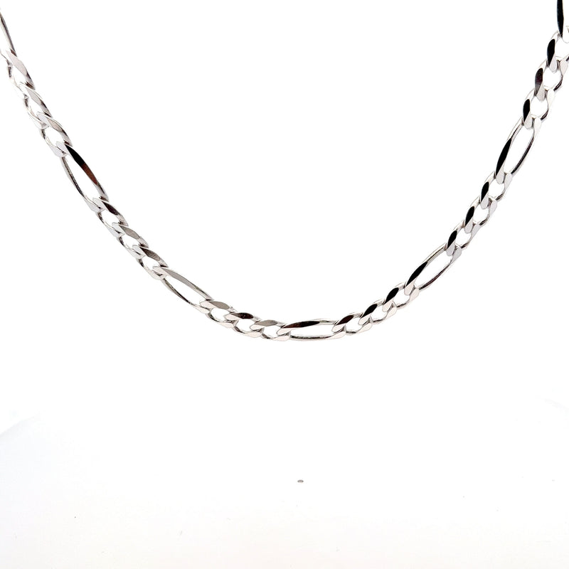 Sterling Silver 24" Figaro Chain