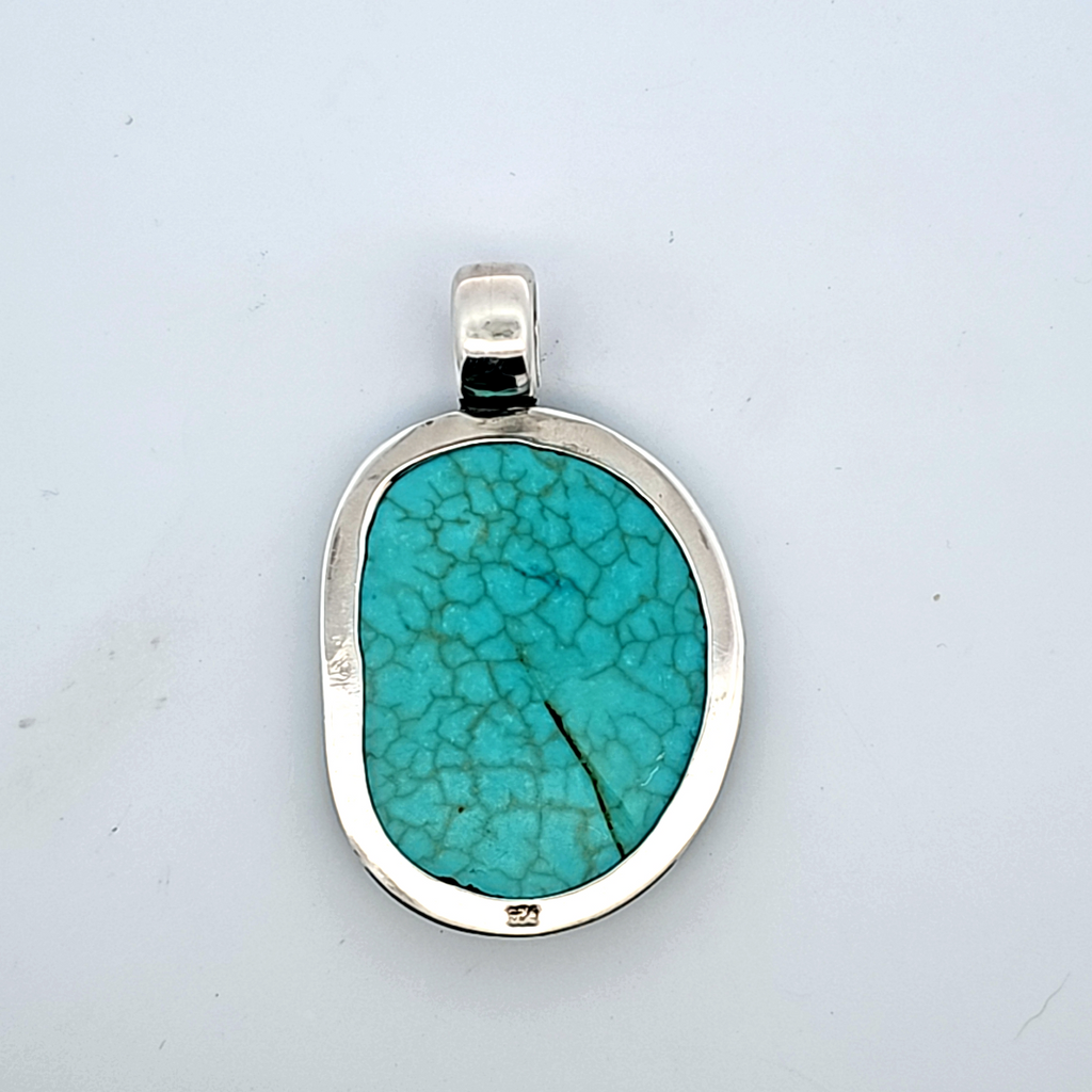 Sterling Silver Turquoise Pendant