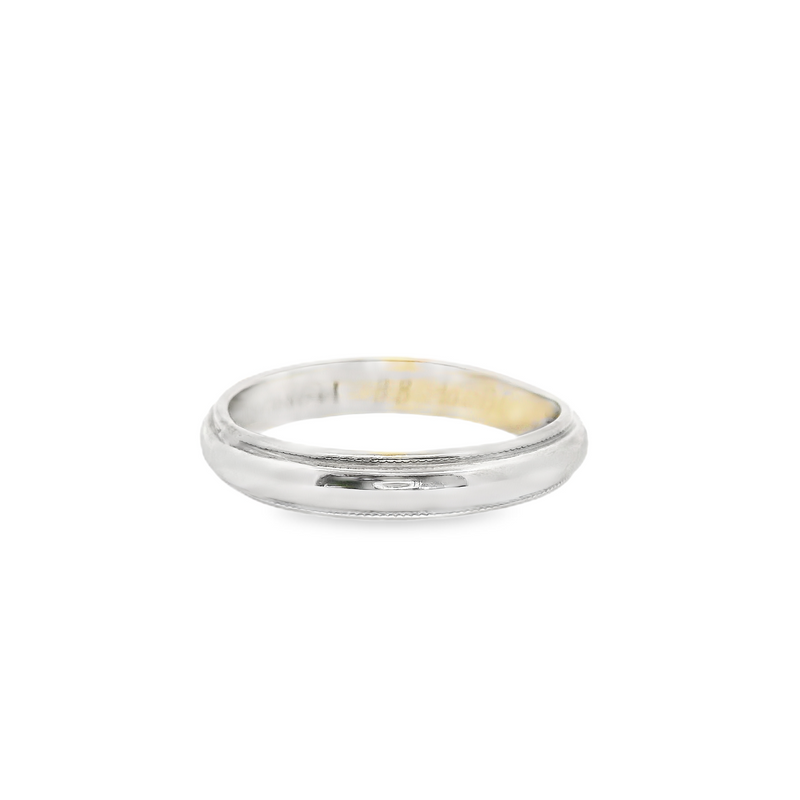 14K WG Wedding Band