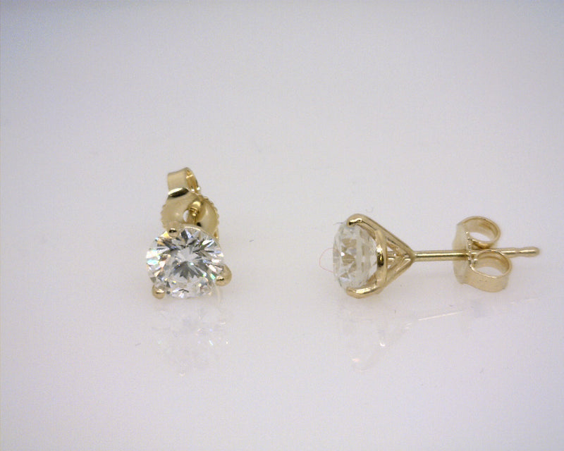 14K YG DIAMOND STUDS