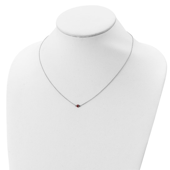 Sterling Silver Ladybug Necklace