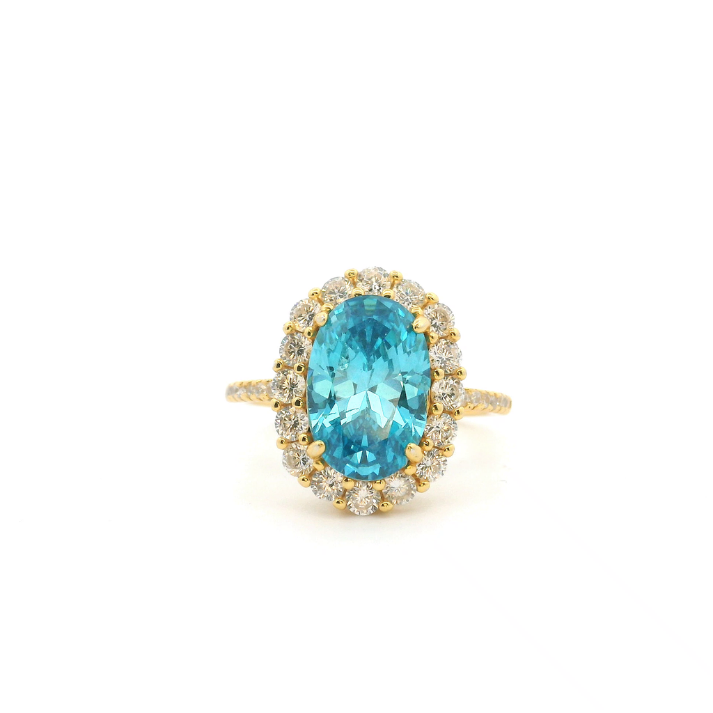 Gold Plated CZ Ring