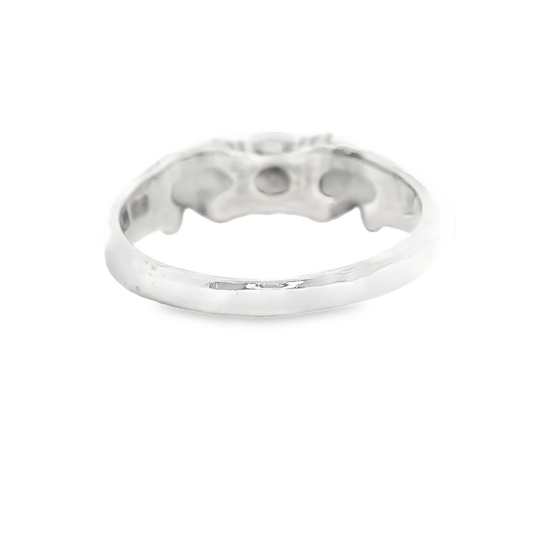 Sterling Silver Pearl & Marcasite Ring