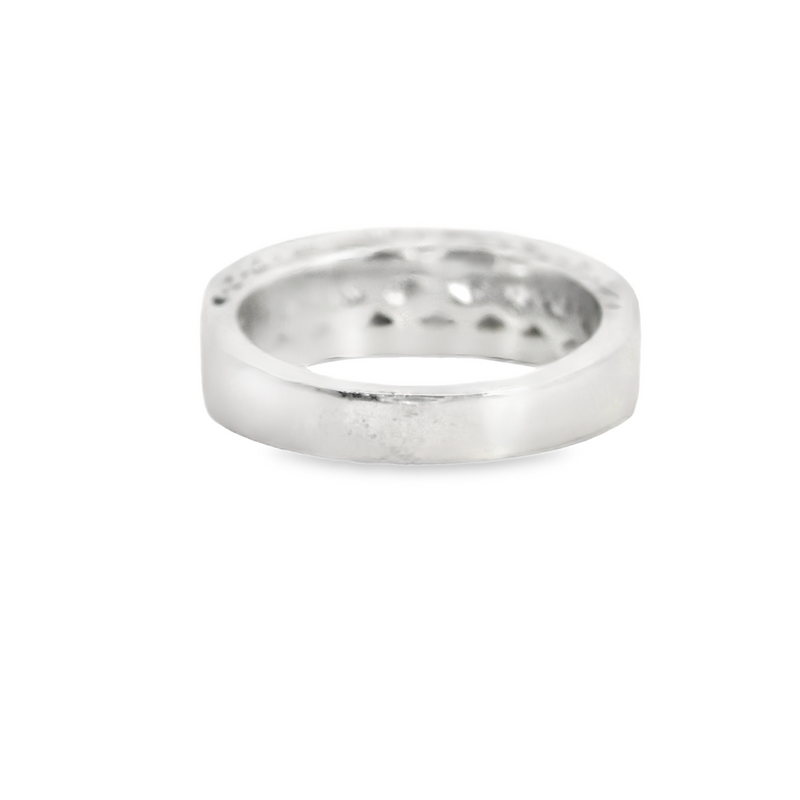 PLATINUM & PRINCESS CUT DIAMOND BAND