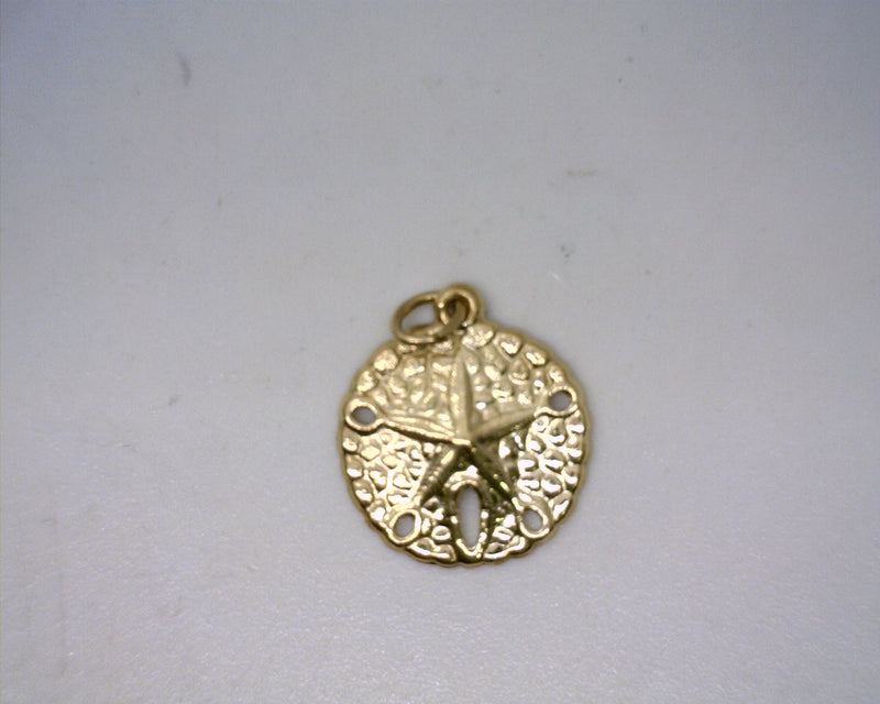 14K YG Sand Dollar Charm