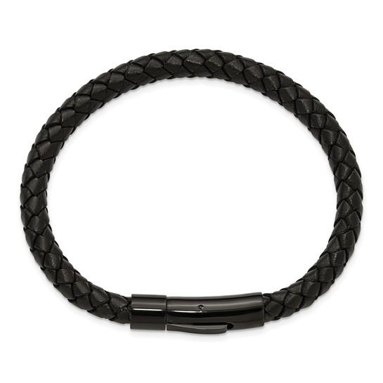 Stainless Steel Leather Bracelet