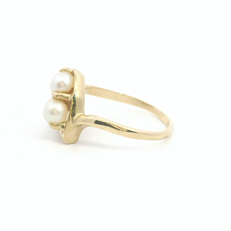 14K YG Pearl Ring