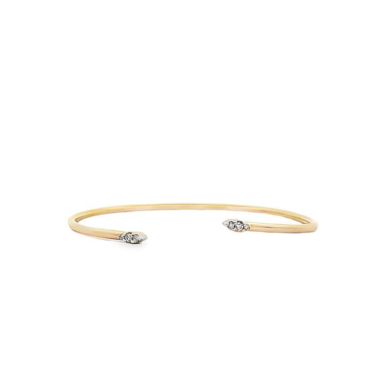 10K YG Diamond Cuff Bracelet