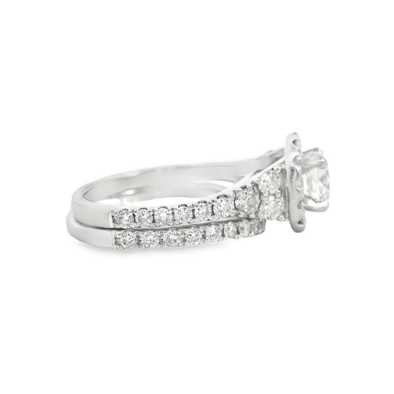 14K WG DIAMOND ENGAGEMENT SET