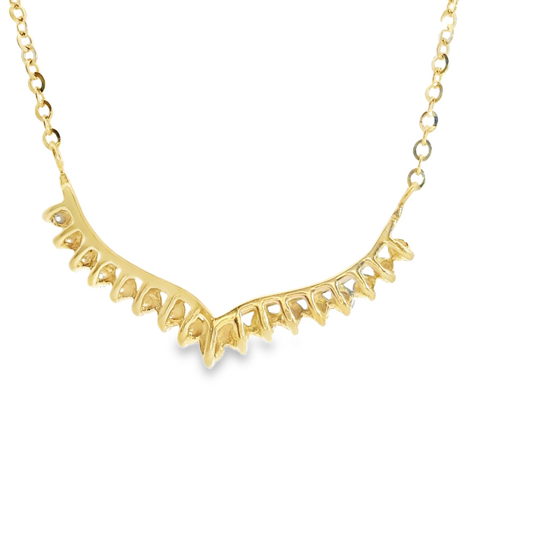 14K YG Diamond Necklace