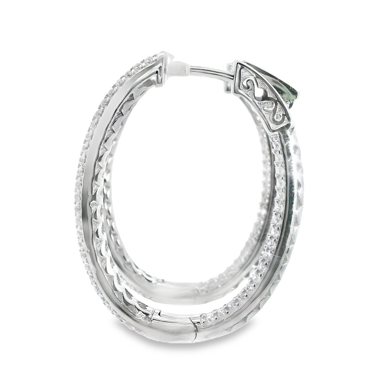 Sterling Silver  CZ Earrings