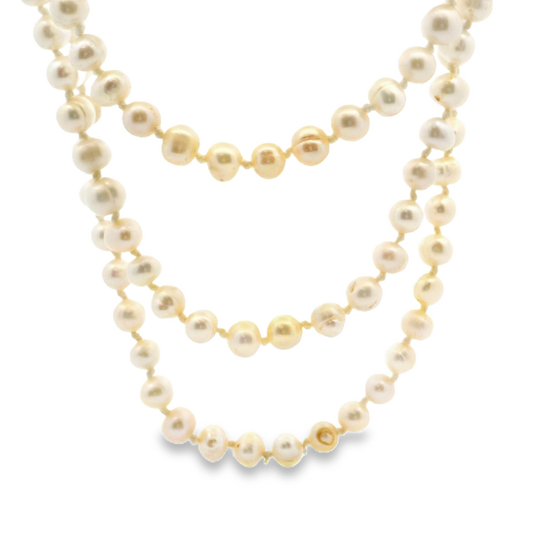 14K YG Freshwater Pearl Strand 18