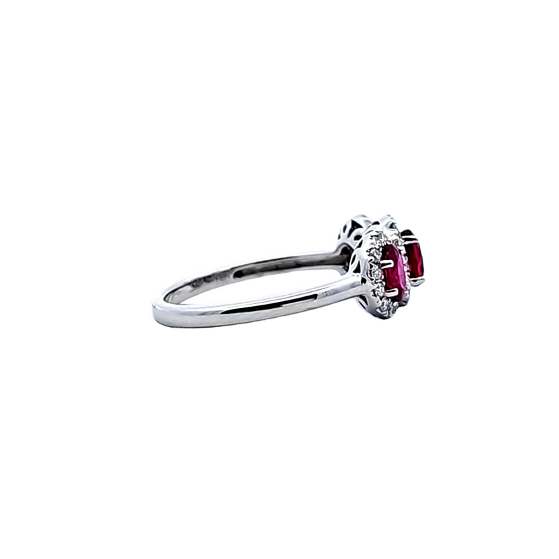 14K WG Ruby & Diamond Ring