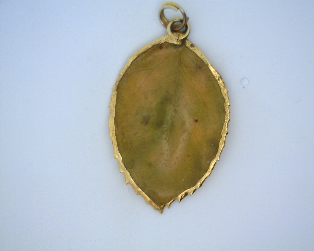 Resin leaf with Gold Border